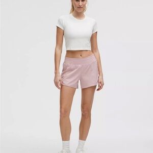 NWT LULULEMON - Pink Haze Hotty Hot HR Lined Short 4" - $68 - Size 8
